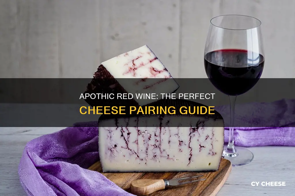 what cheese goes with apothic red wine