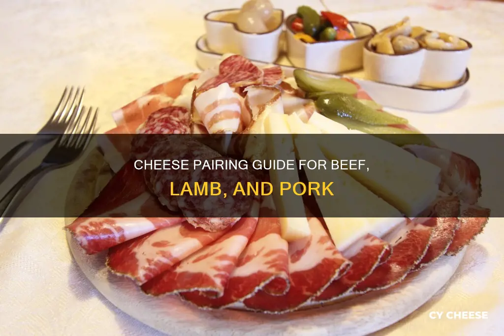 what cheese goes with beef lamb and pork