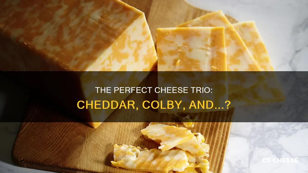 what cheese goes with cheddar and colby