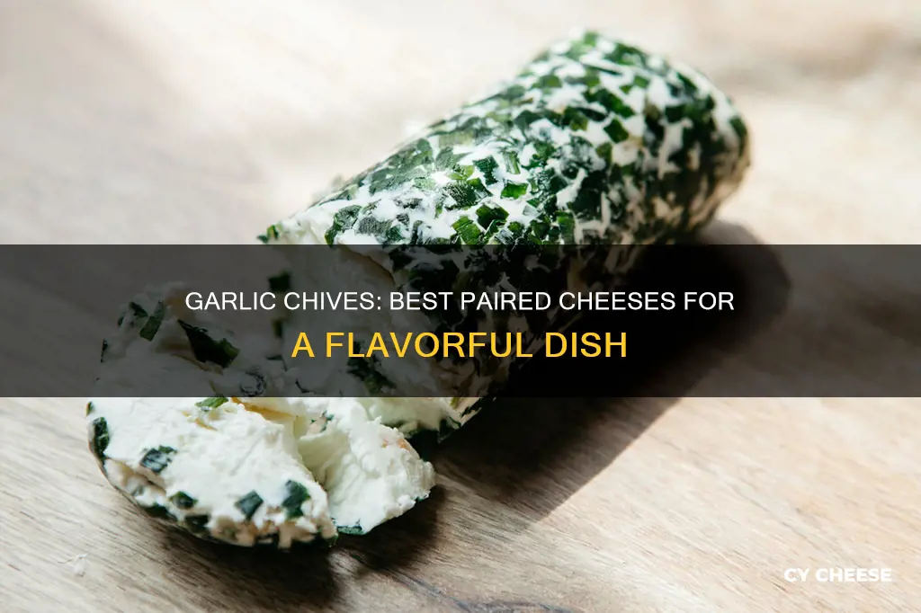 what cheese goes with garlic chives