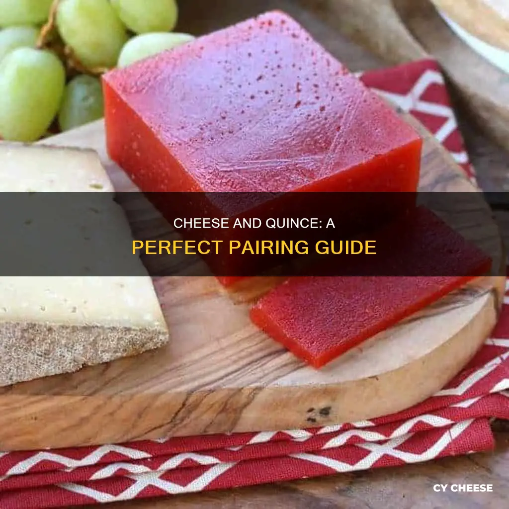 what cheese goes with quince