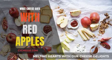 The Perfect Pair: Red Apples and Cheese