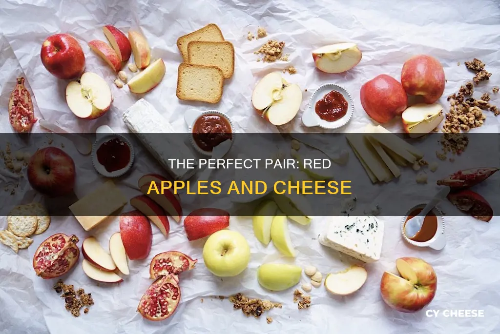 what cheese goes with red apples