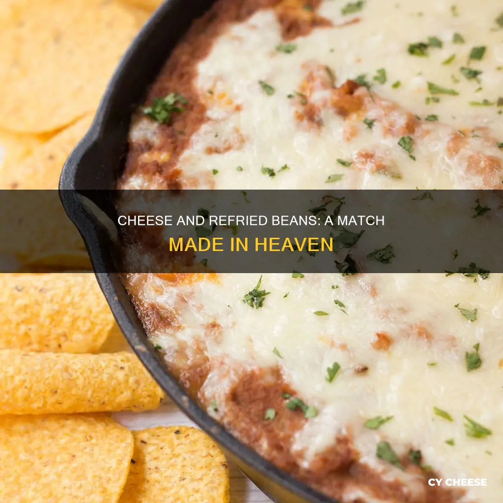 what cheese goes with refried beans