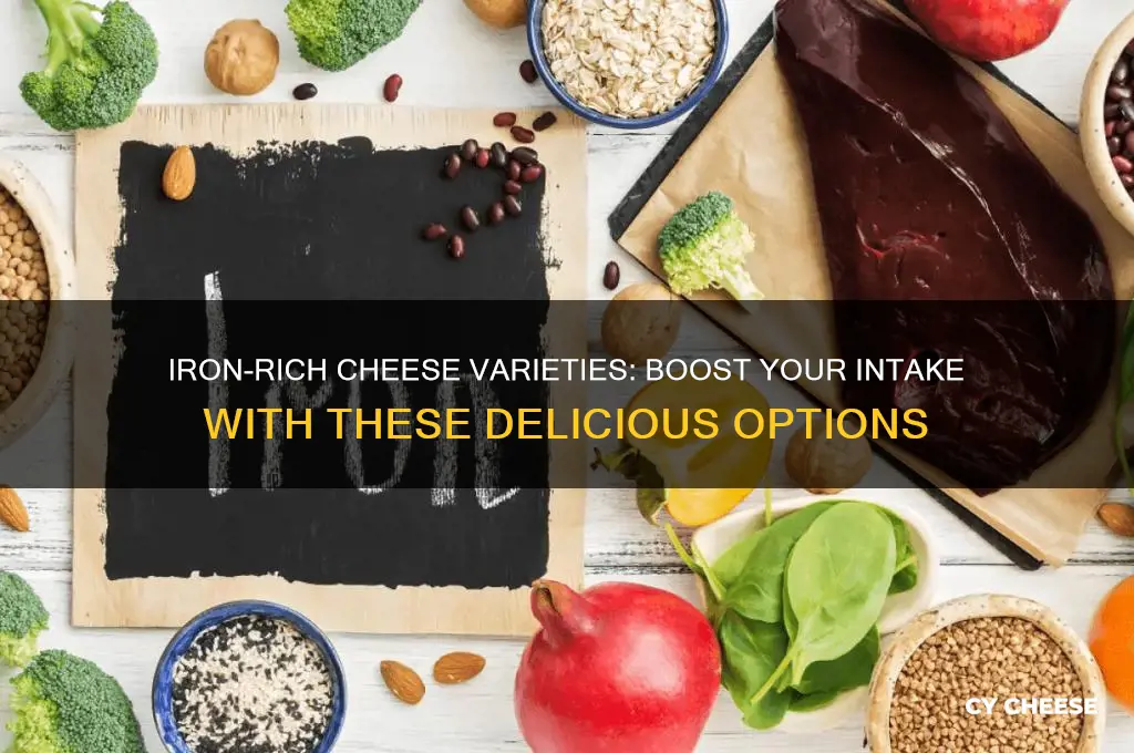 what cheese has high iron