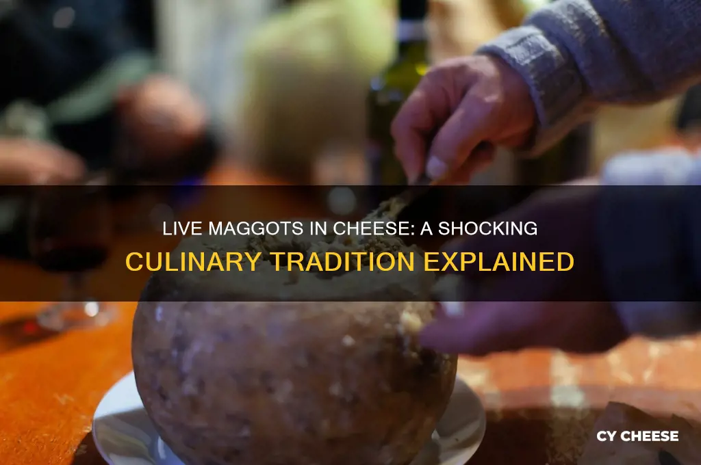 what cheese has live maggots