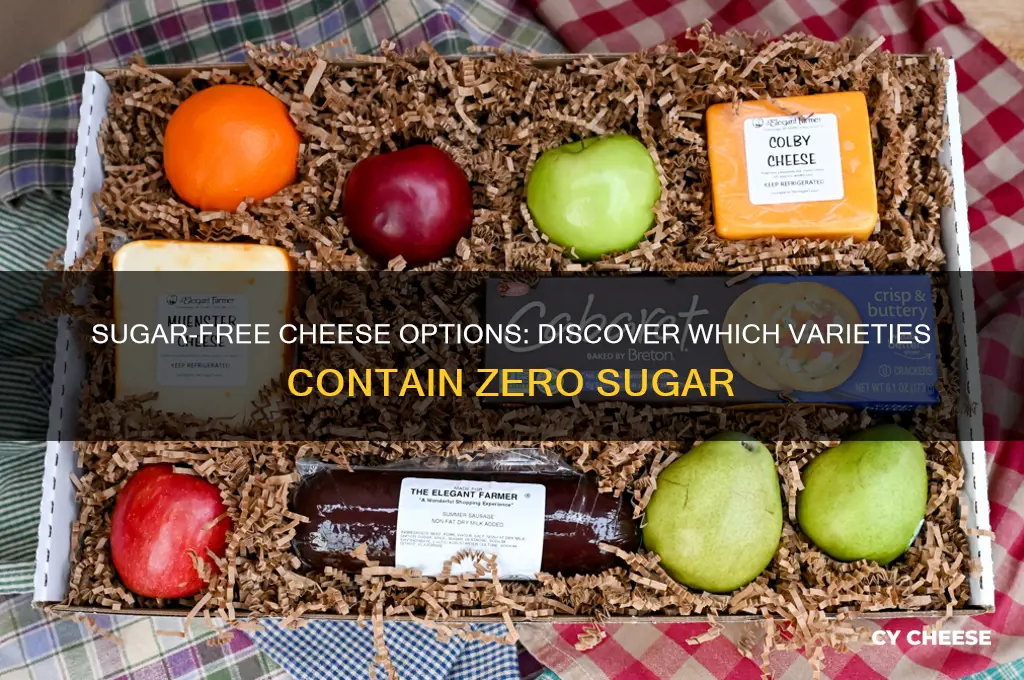 what cheese has no sugar