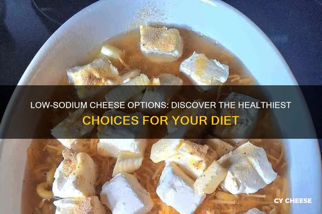what cheese has the least amount of sodium