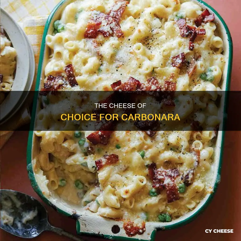 what cheese is carbonara made with