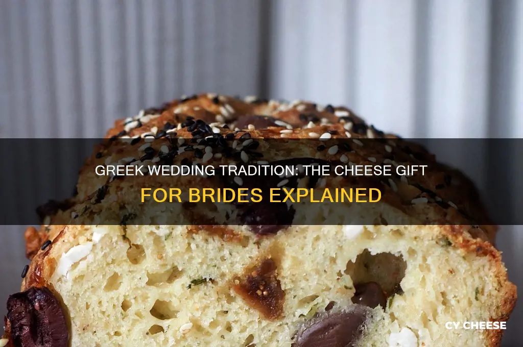 what cheese is given to brides in greece