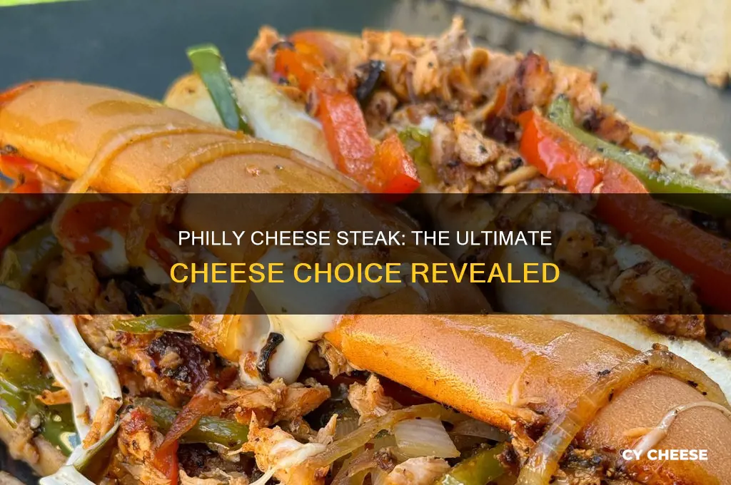 what cheese is in a philly cheese steak sandwich