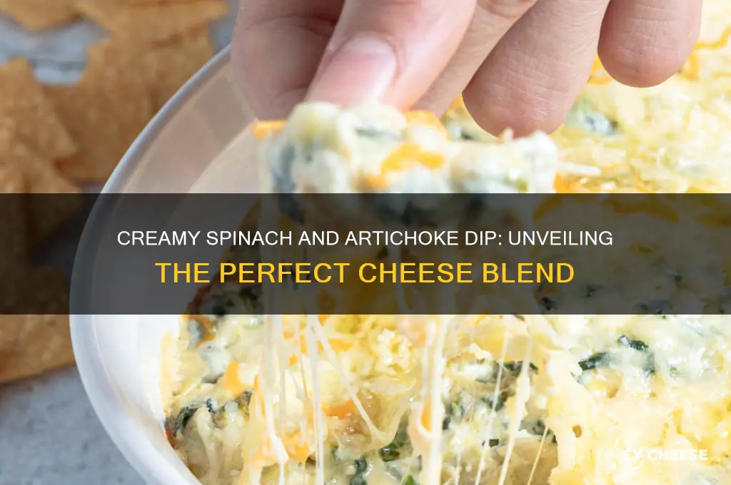 what cheese is in spinach and artichoke dip