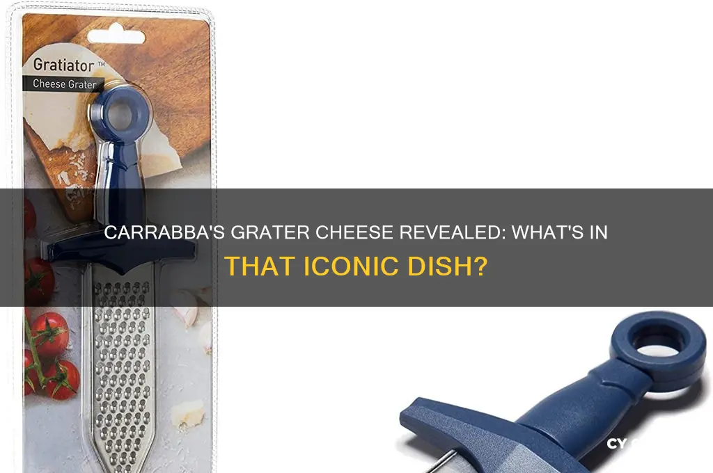 what cheese is in the grater at carrabba