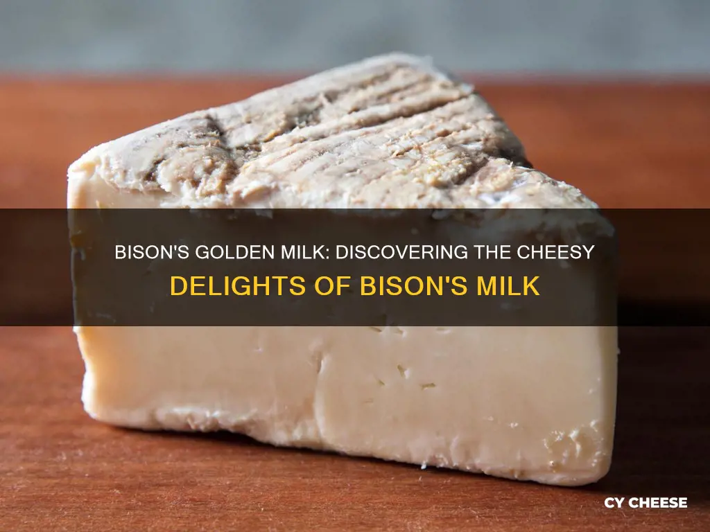 what cheese is made from bison milk