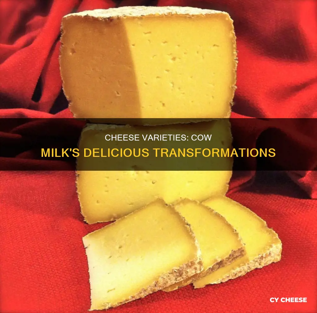 what cheese is made from cow