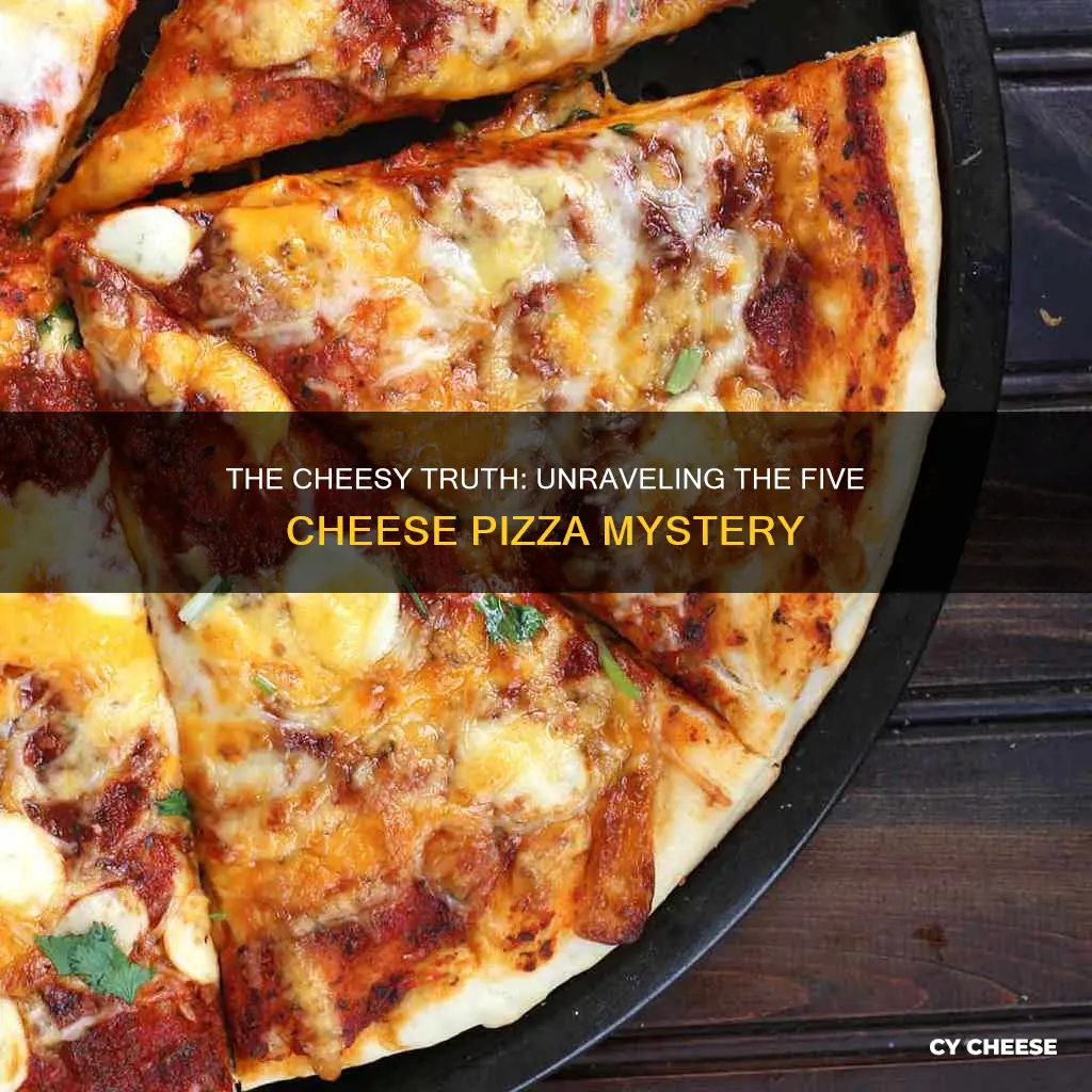 what cheese is on a five cheese pizza