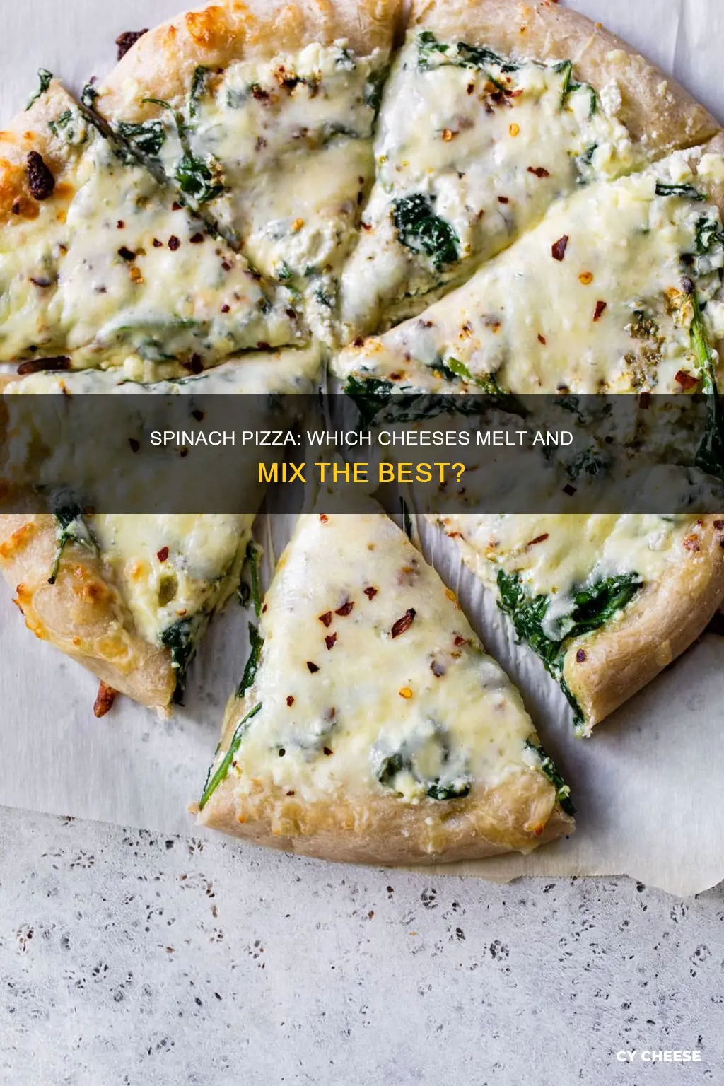 what cheese is on spinach pizza