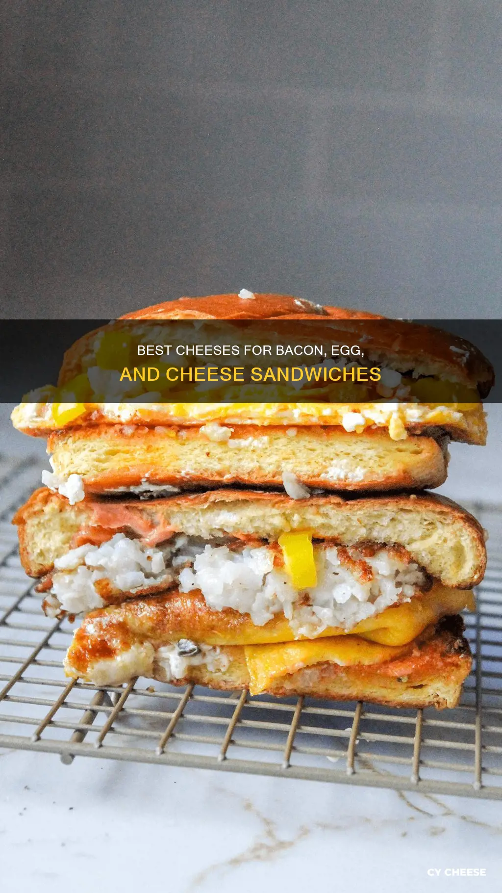 what cheese is used for bacon egg and cheese