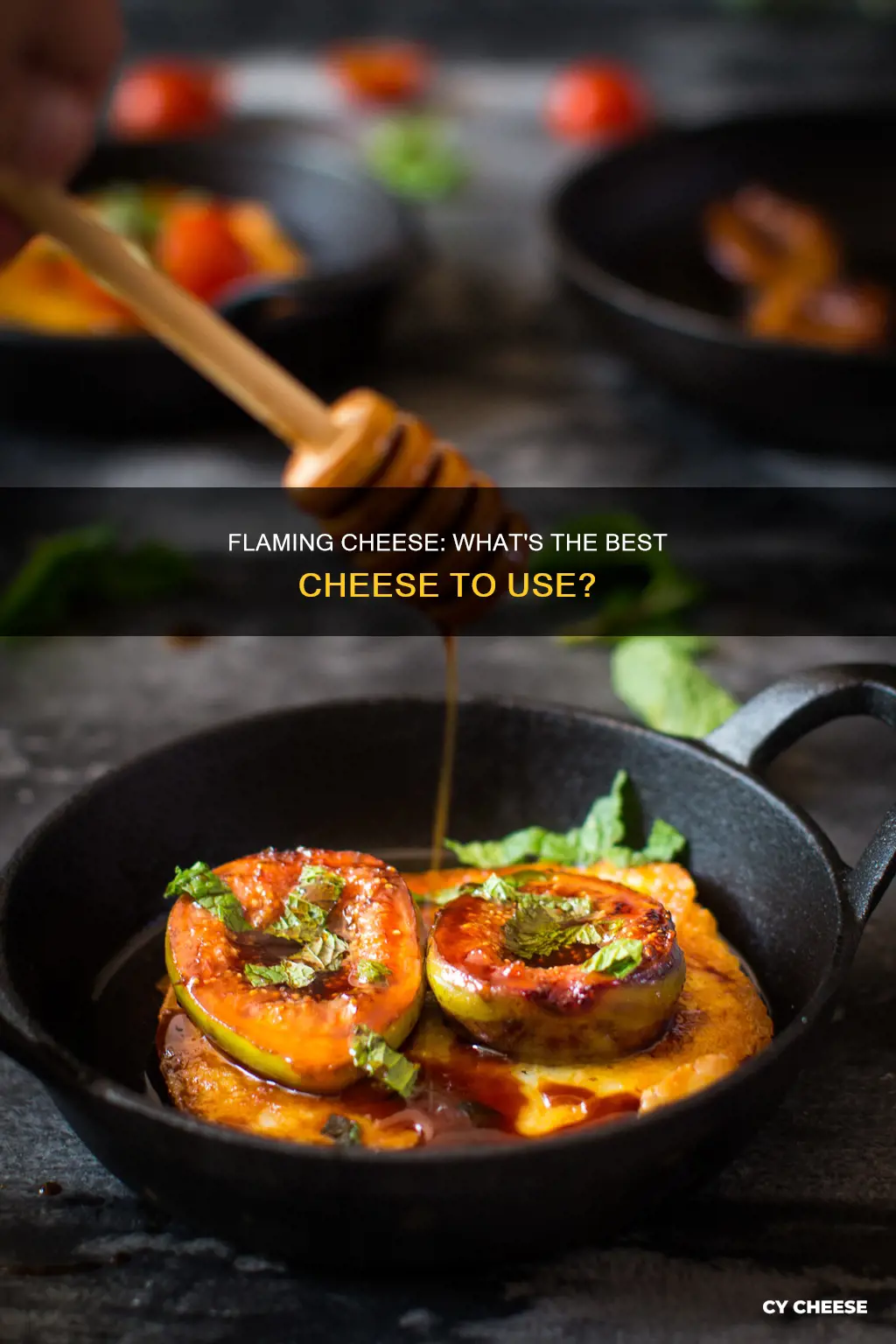 what cheese is used for flaming cheese