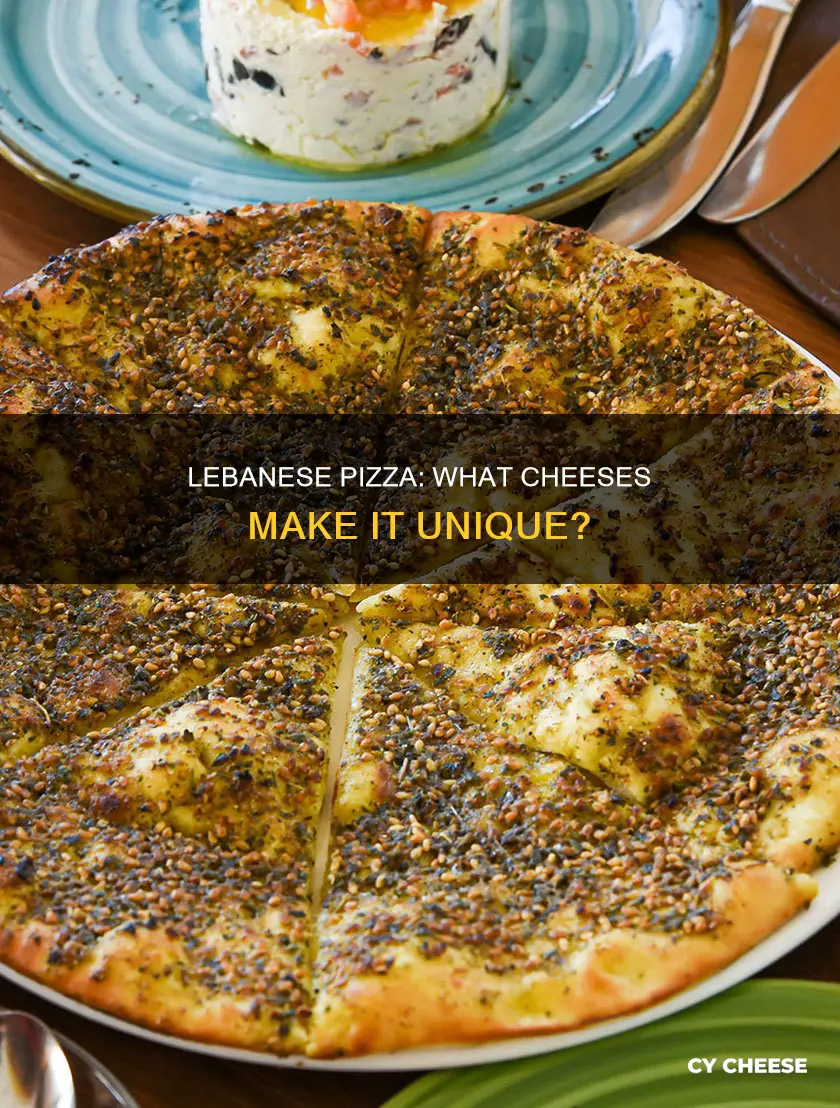 what cheese is used in lebanese pizza