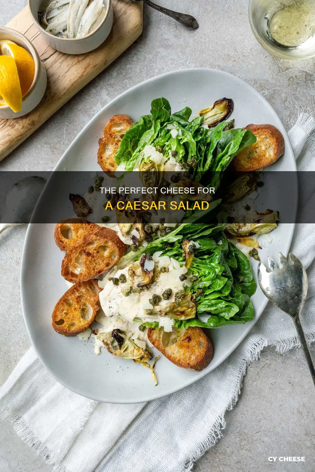 what cheese is used on a caesar salad