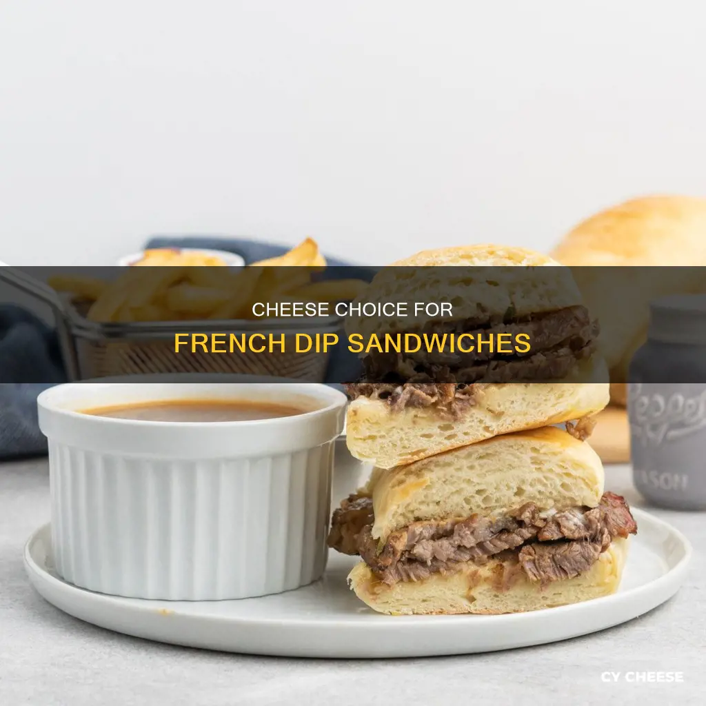 what cheese is used on a french dip sandwich