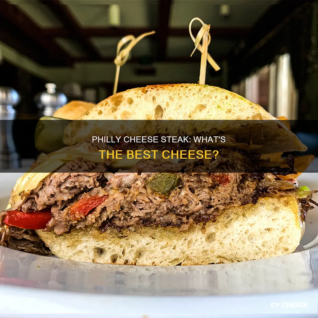 what cheese is used on a philly cheese steak sandwich