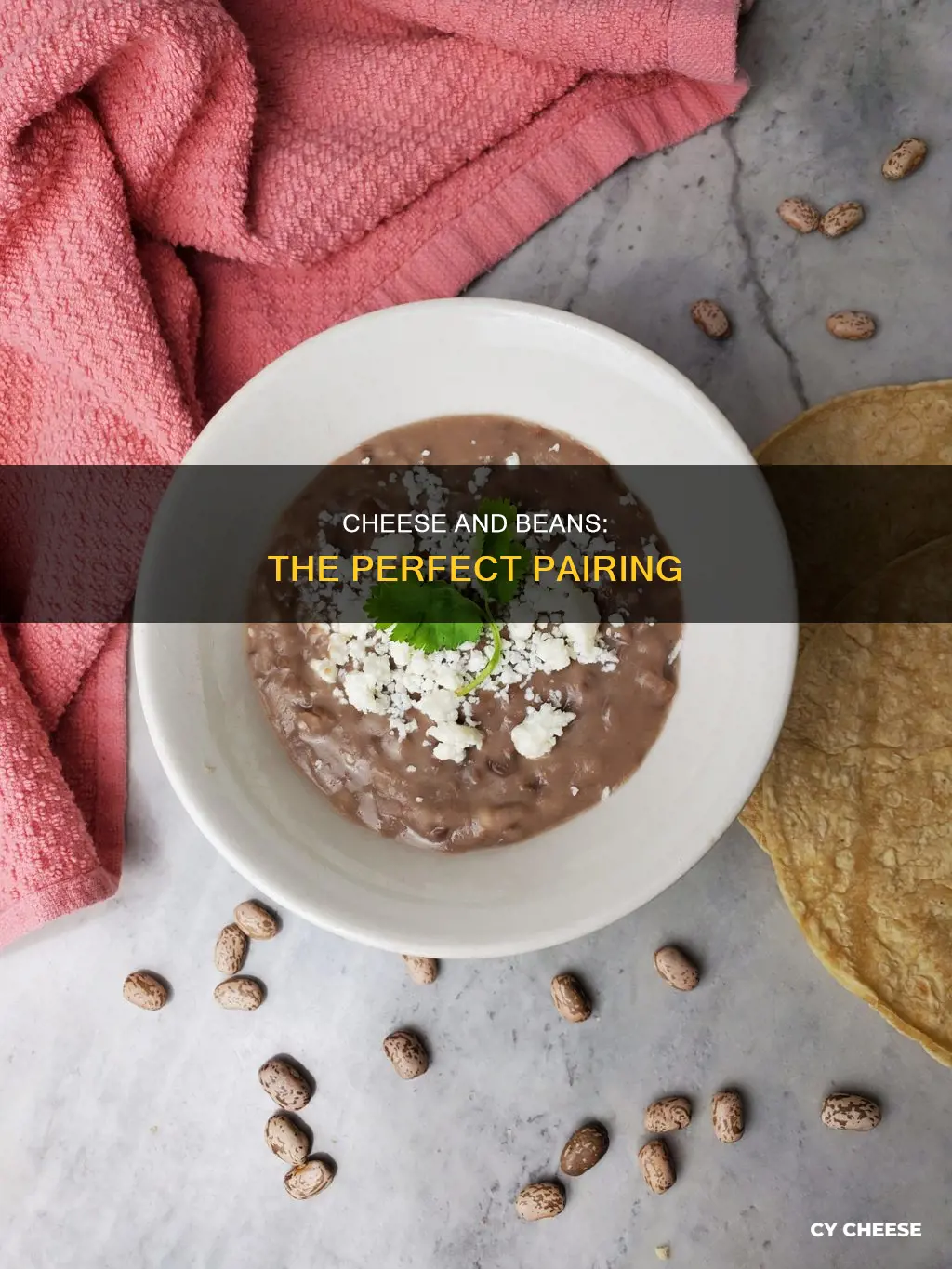 what cheese is used on refried beans