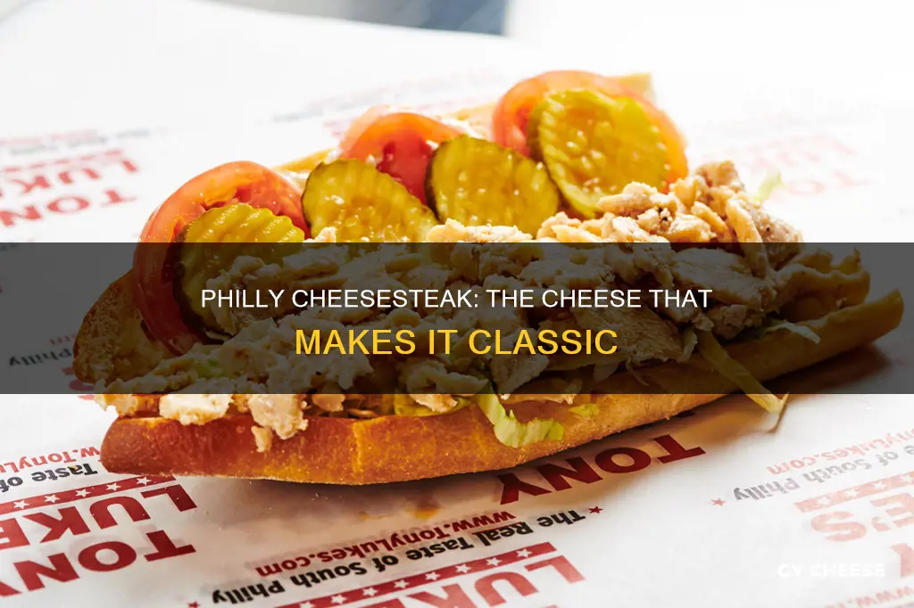 what cheese is used on traditional philly cheesesteak