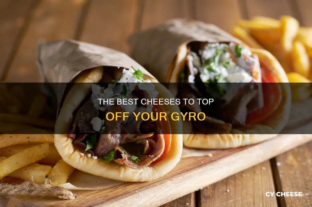 what cheese normally goes on a gyro