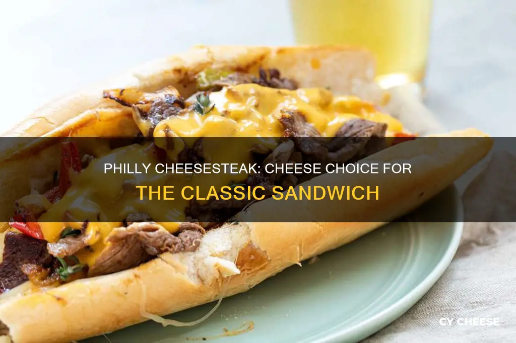 what cheese normally goes on a philly cheesesteak