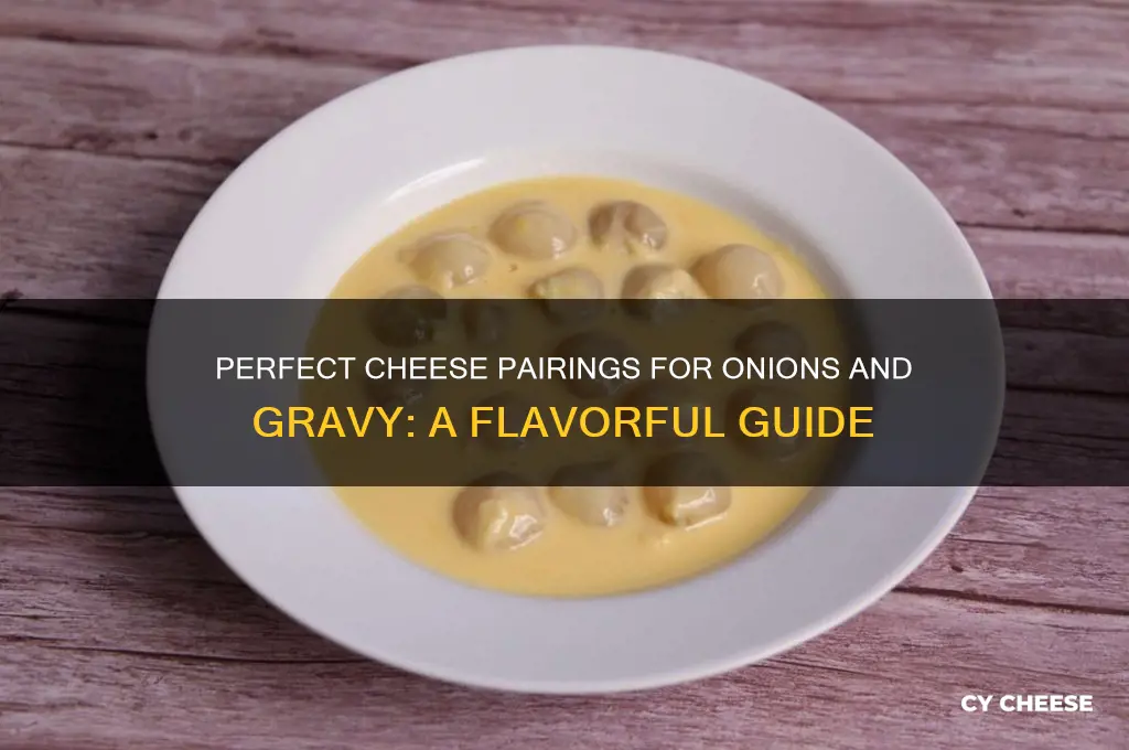 what cheese pairs well with onions and gravy