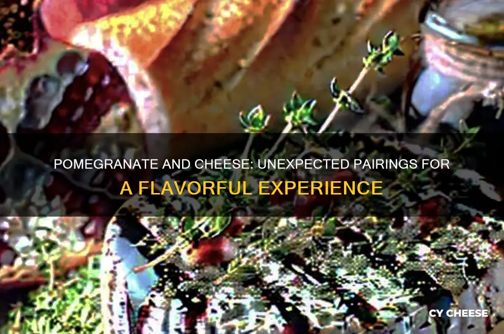 what cheese pairs with pomegranate