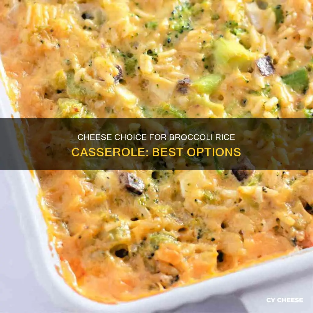 what cheese shoukd i use for brocoll rice casserole