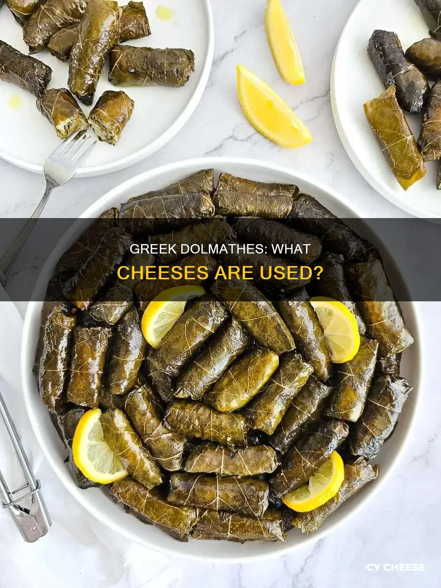 what cheese to greeks use in dolmathes