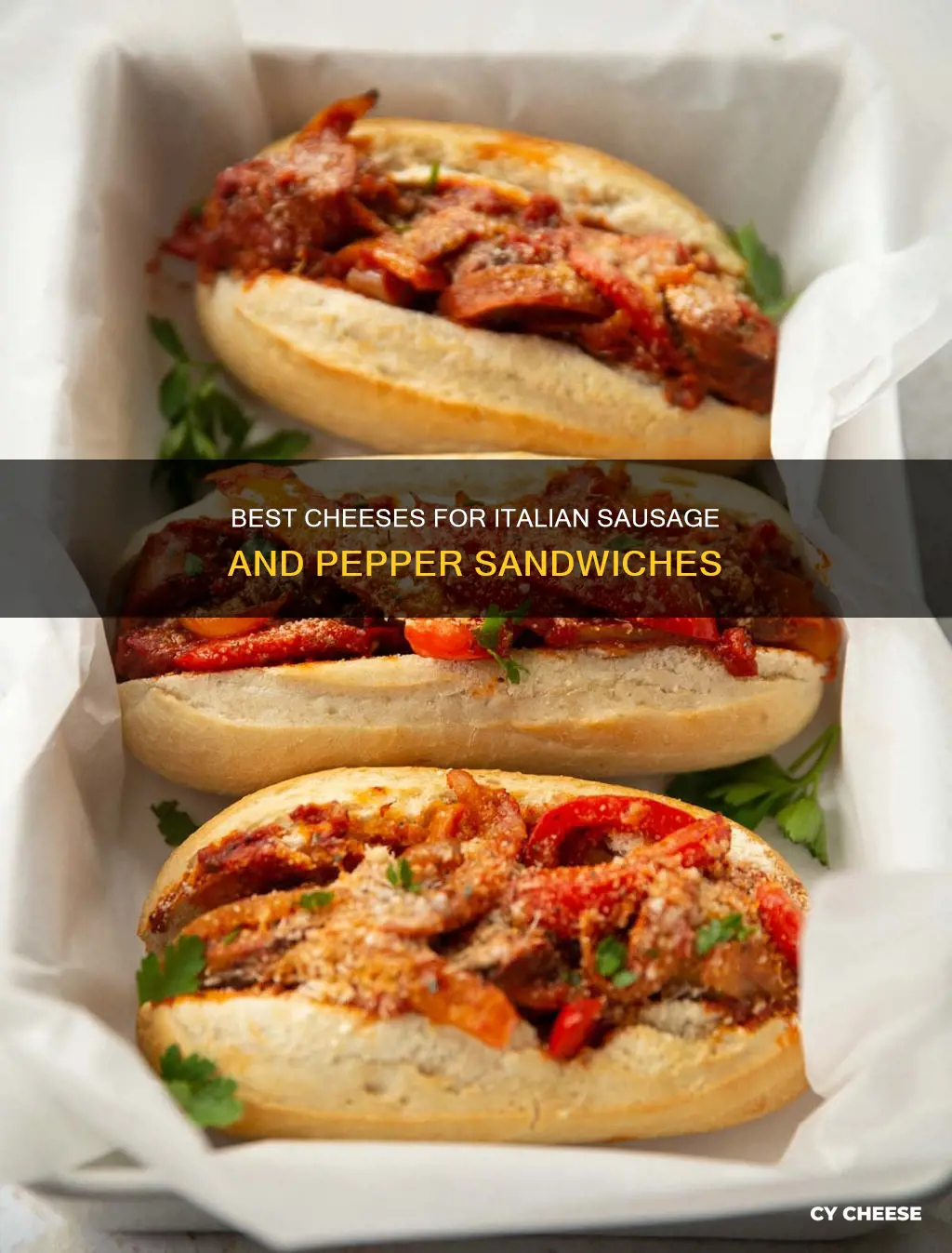 what cheese to put with italian sausage and peppers