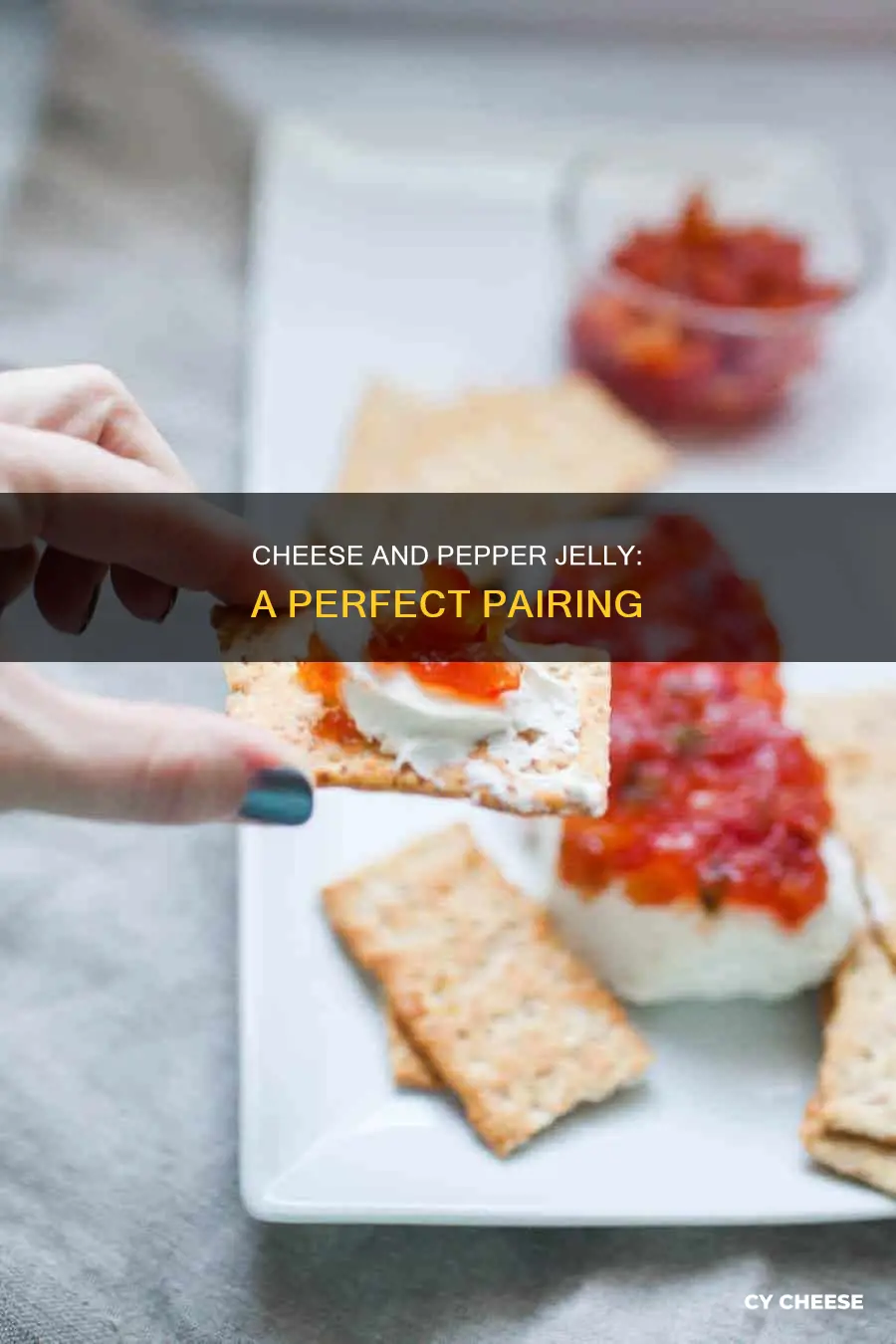 what cheese to serve with red pepper jelly