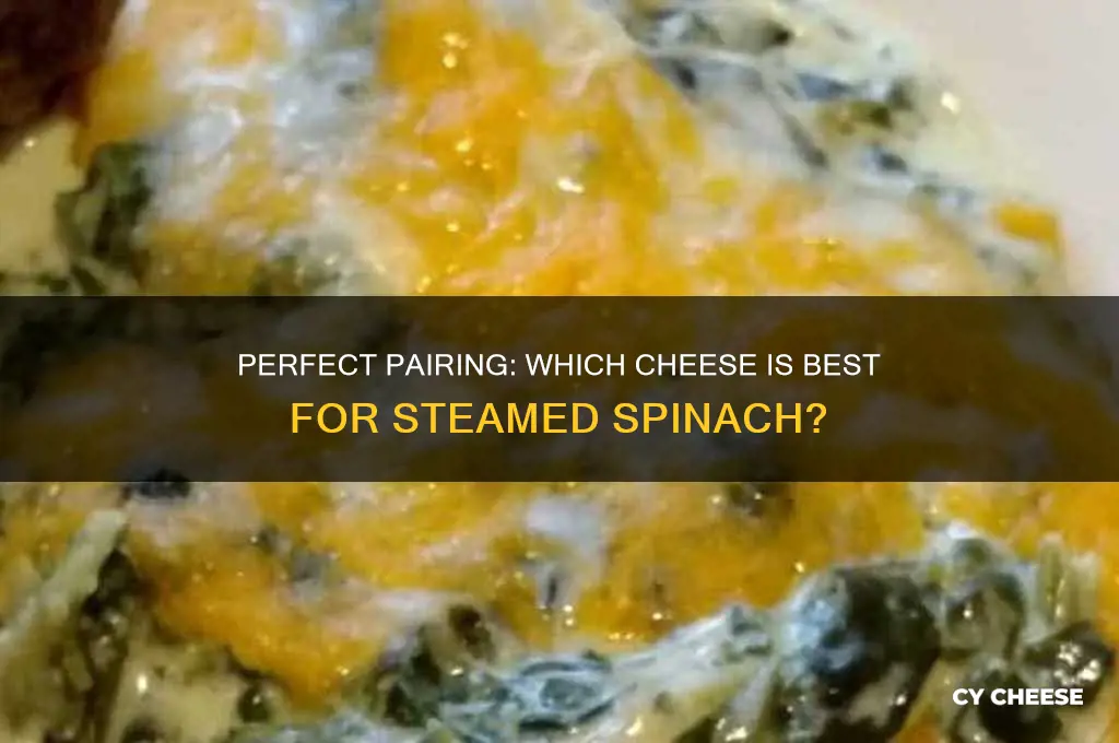 what cheese us frequently sprinkled on steamed dpinach