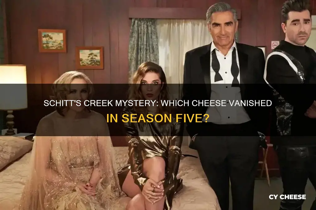 what cheese was stolen season five schitts creek