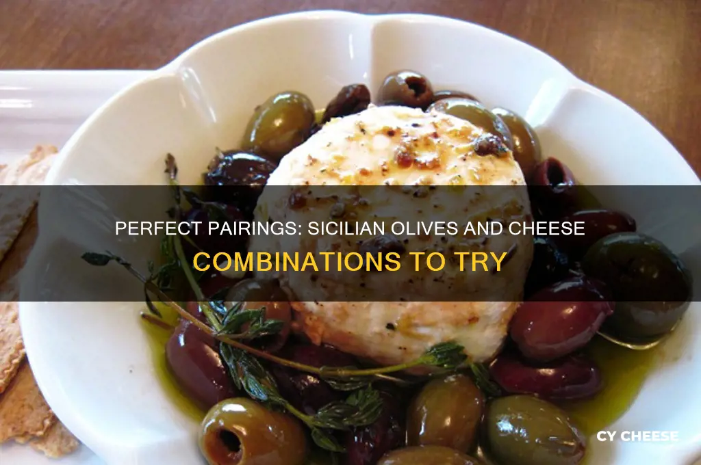what cheese with sicilian olives