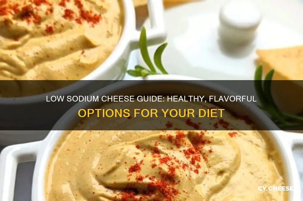what cheeses are good for a low sodium diet