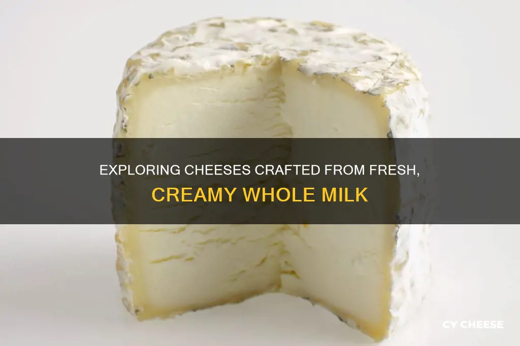 what cheeses are made with fresh whole milk