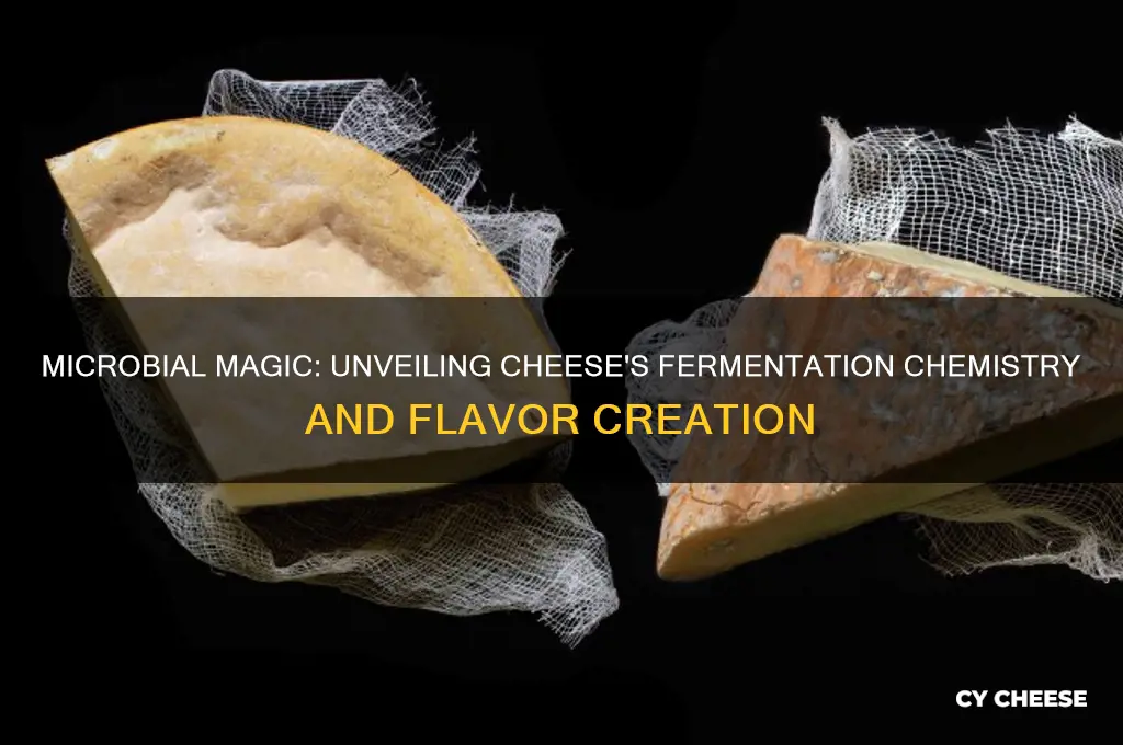 what chemical process do microbes go throigh in cheese