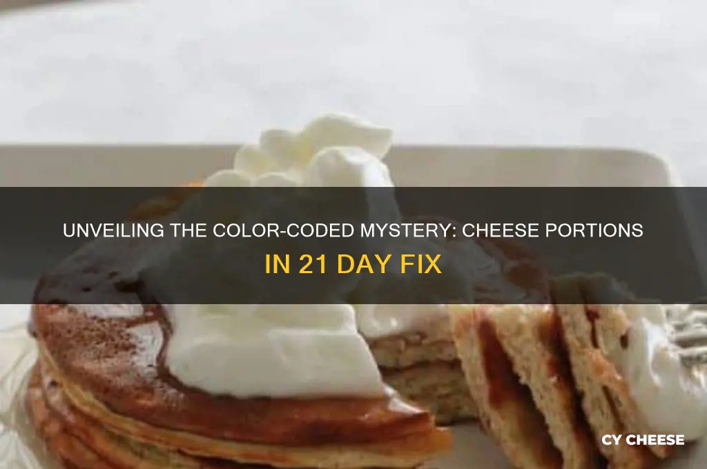 what color is cheese on 21 day fix