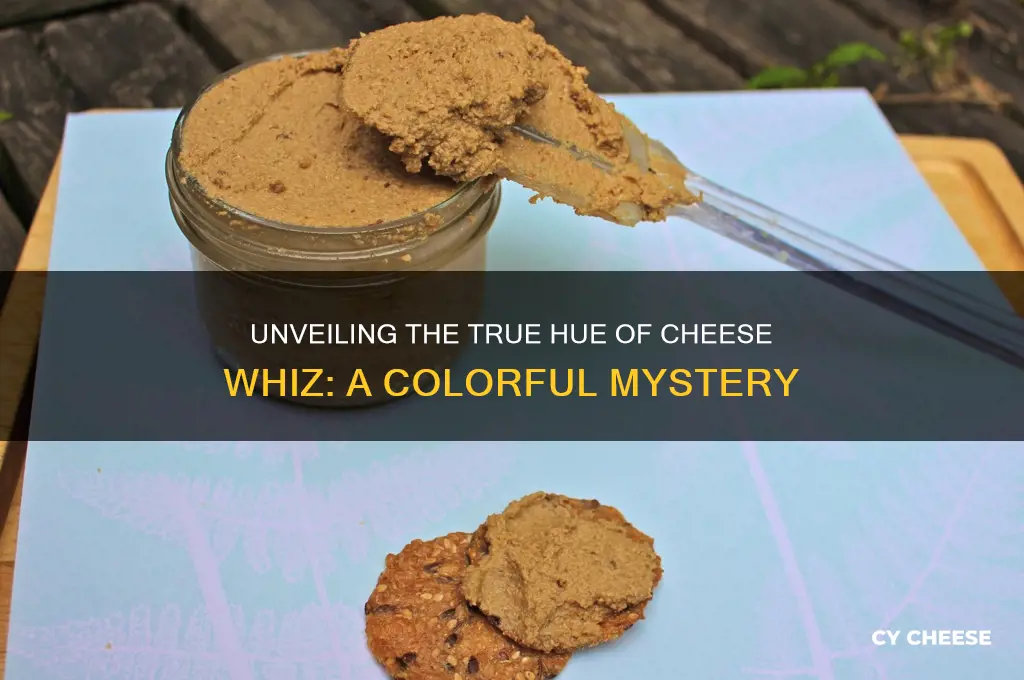 what color is cheese whiz