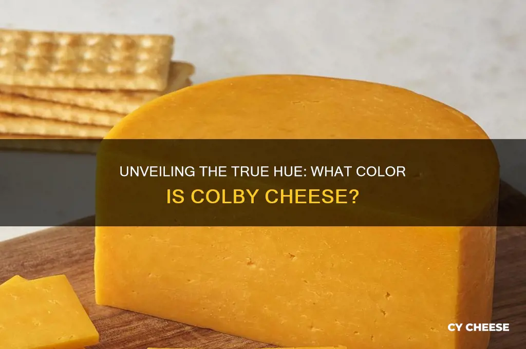 what color is colby cheese