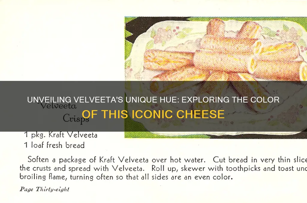 what color is velveeta cheese