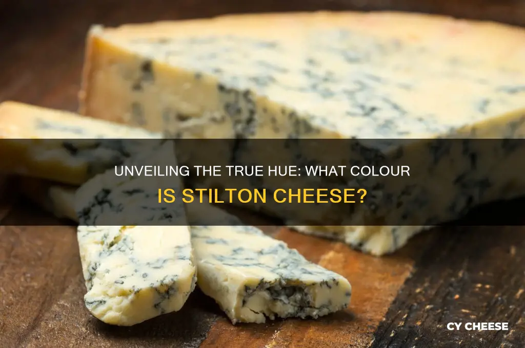 what colour is stilton cheese