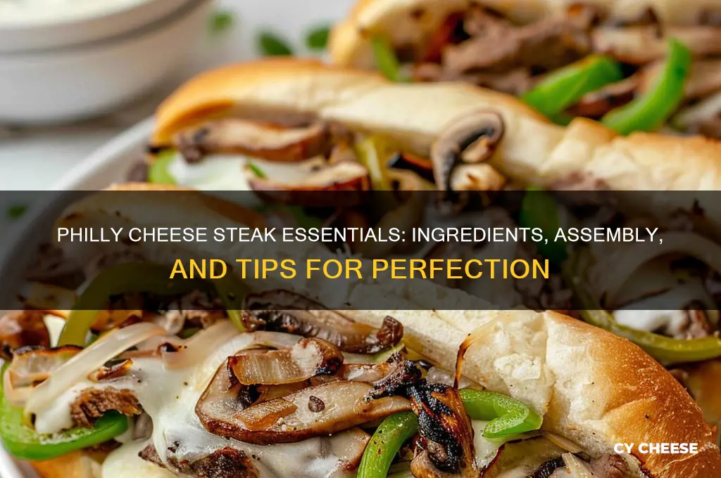 what comes on a philly cheese stek sandwich