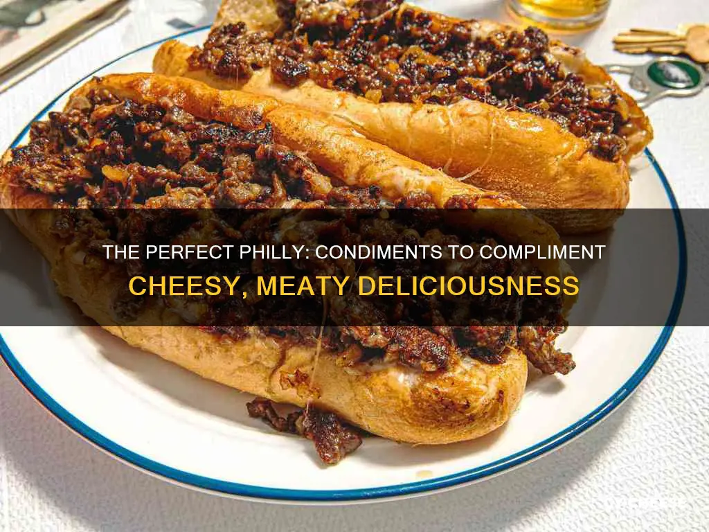 what condiment goes on philly cheese steak